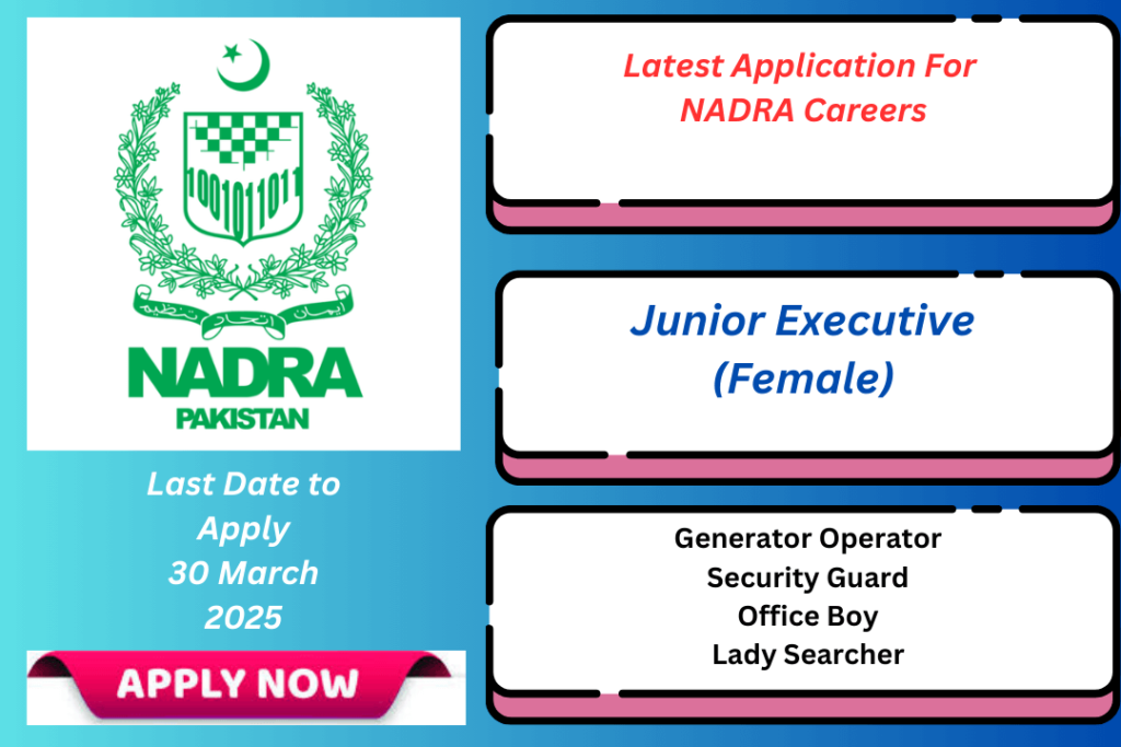 Latest Application For NADRA Careers