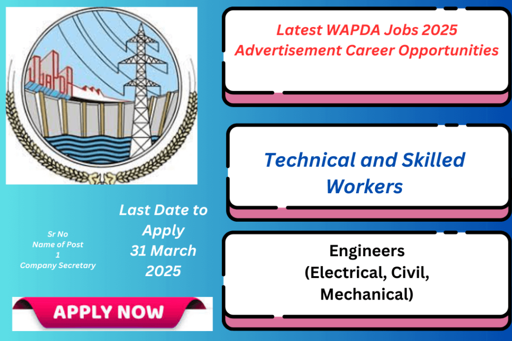 Latest WAPDA Jobs 2025 Advertisement Career Opportunities
