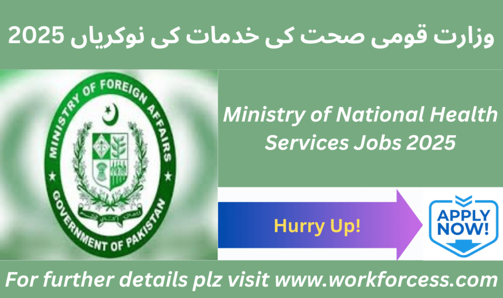 Apply for Ministry of National Health Services Jobs 2025 online