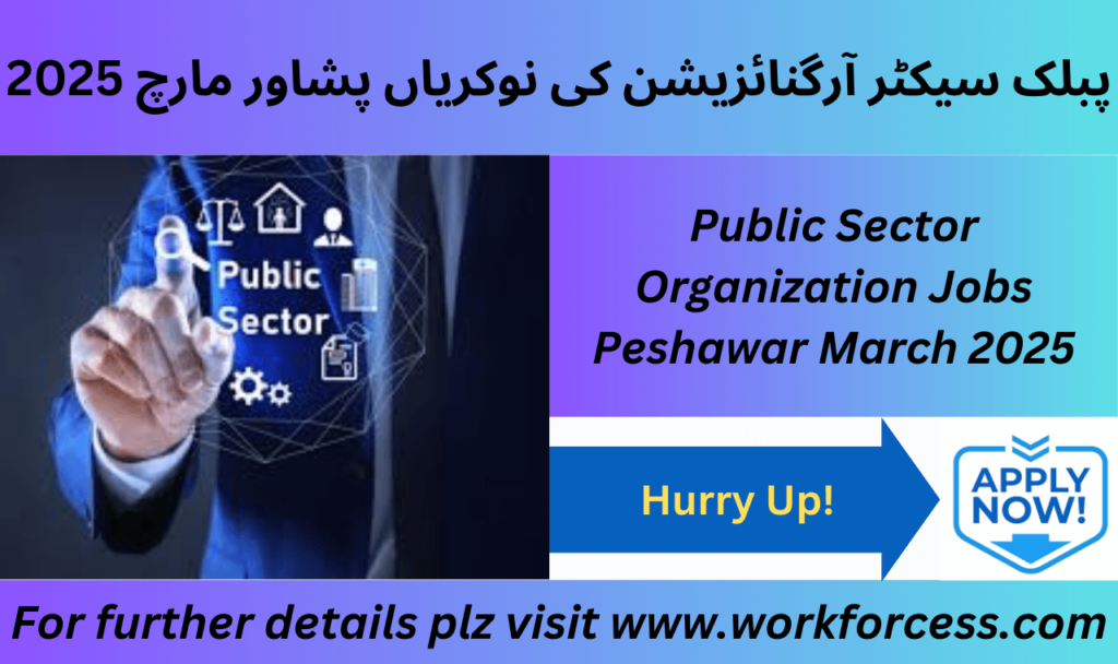 Public Sector Organization Jobs Peshawar 2025