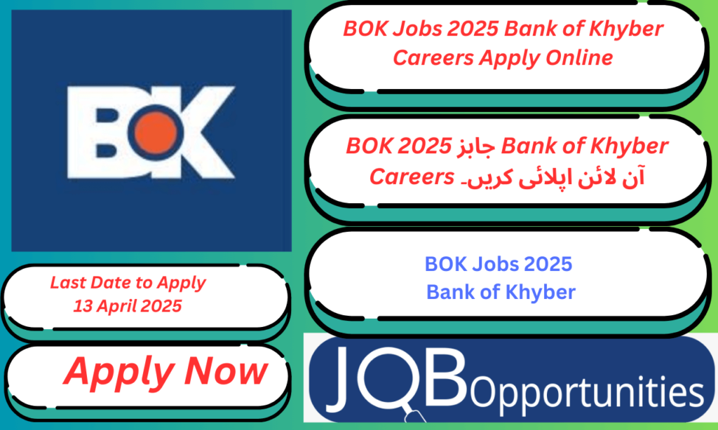 BOK Jobs 2025 Bank of Khyber Careers Apply Online