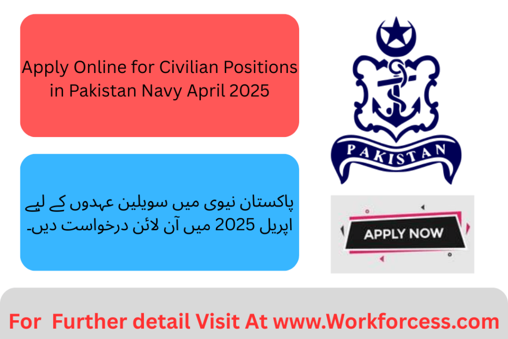 Apply Online for Civilian Positions in Pakistan Navy April 2025
