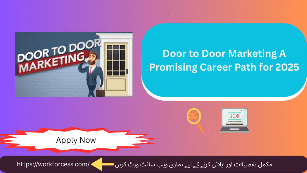 Powerful Door to Door Marketing Staff Jobs 2025 in Islamabad