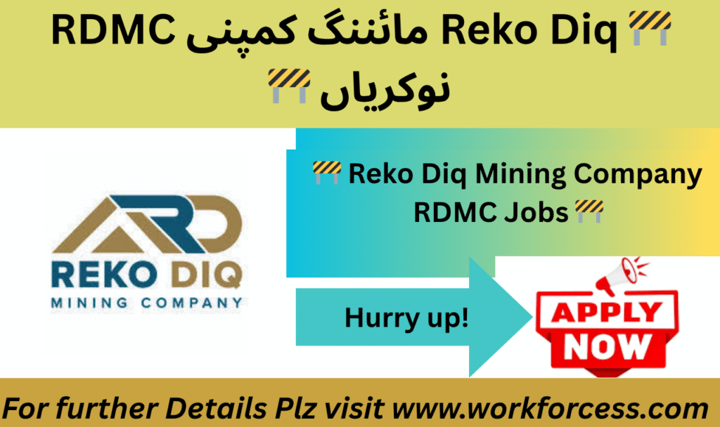 Reko Diq Mining Company RDMC Jobs Advertisement